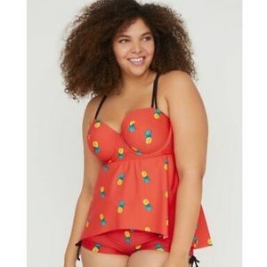 NWT Cacique Swim Tankini Swimsuit Set Sz 20 & 38H